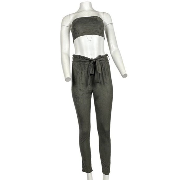 Pant and Top Set Olive Green